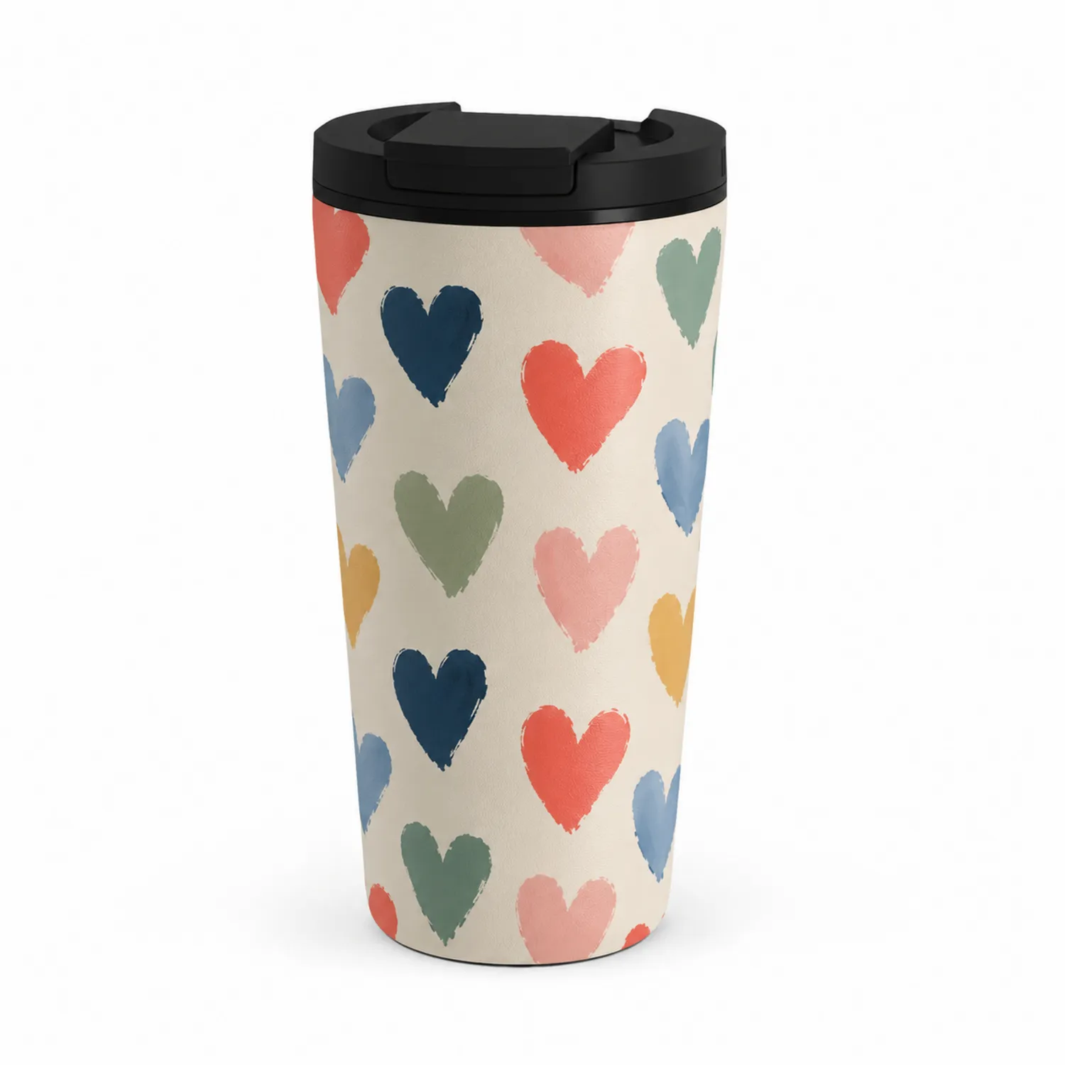 Kubek termiczny wzór serc, 350ml
