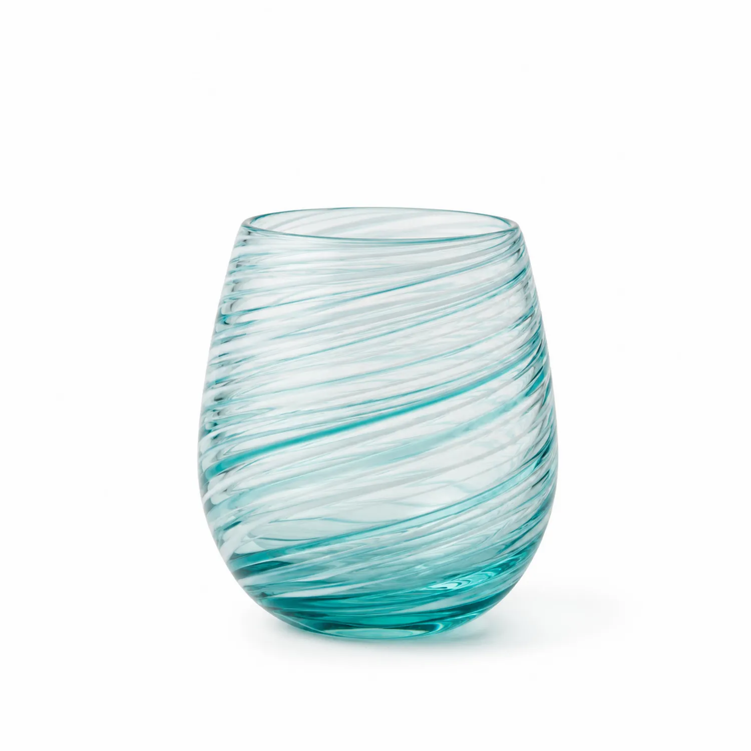 Szklanka Dekoracyjna 350 ml Turkusowa