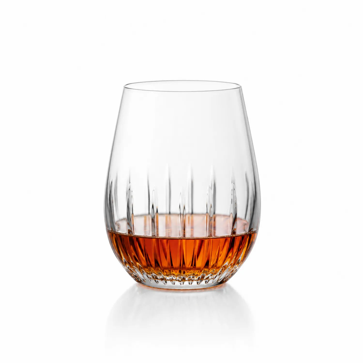 Szklanka do whisky 320 ml z delikatnymi żłobieniami