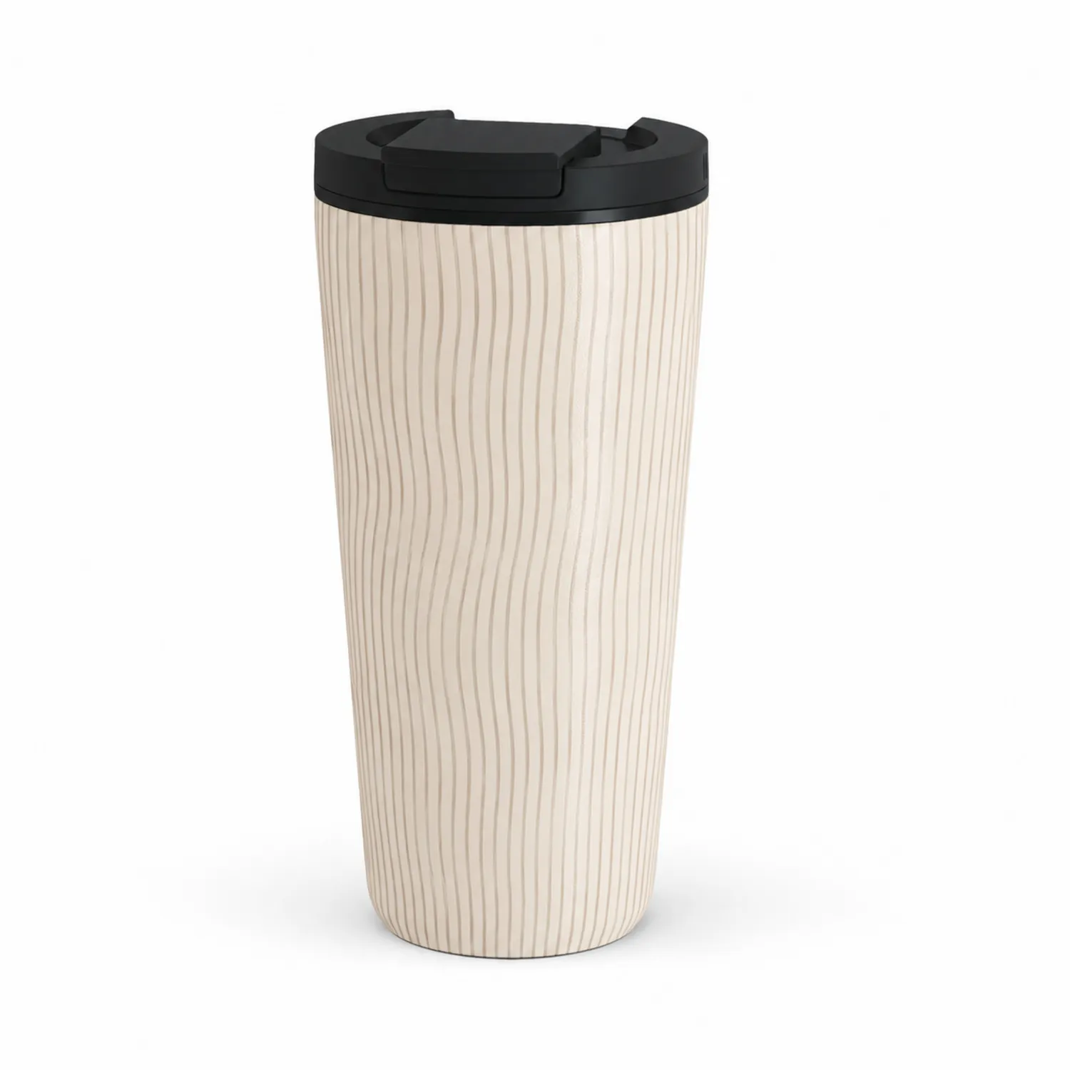 Kubek termiczny 400ml z pokrywką beżowy