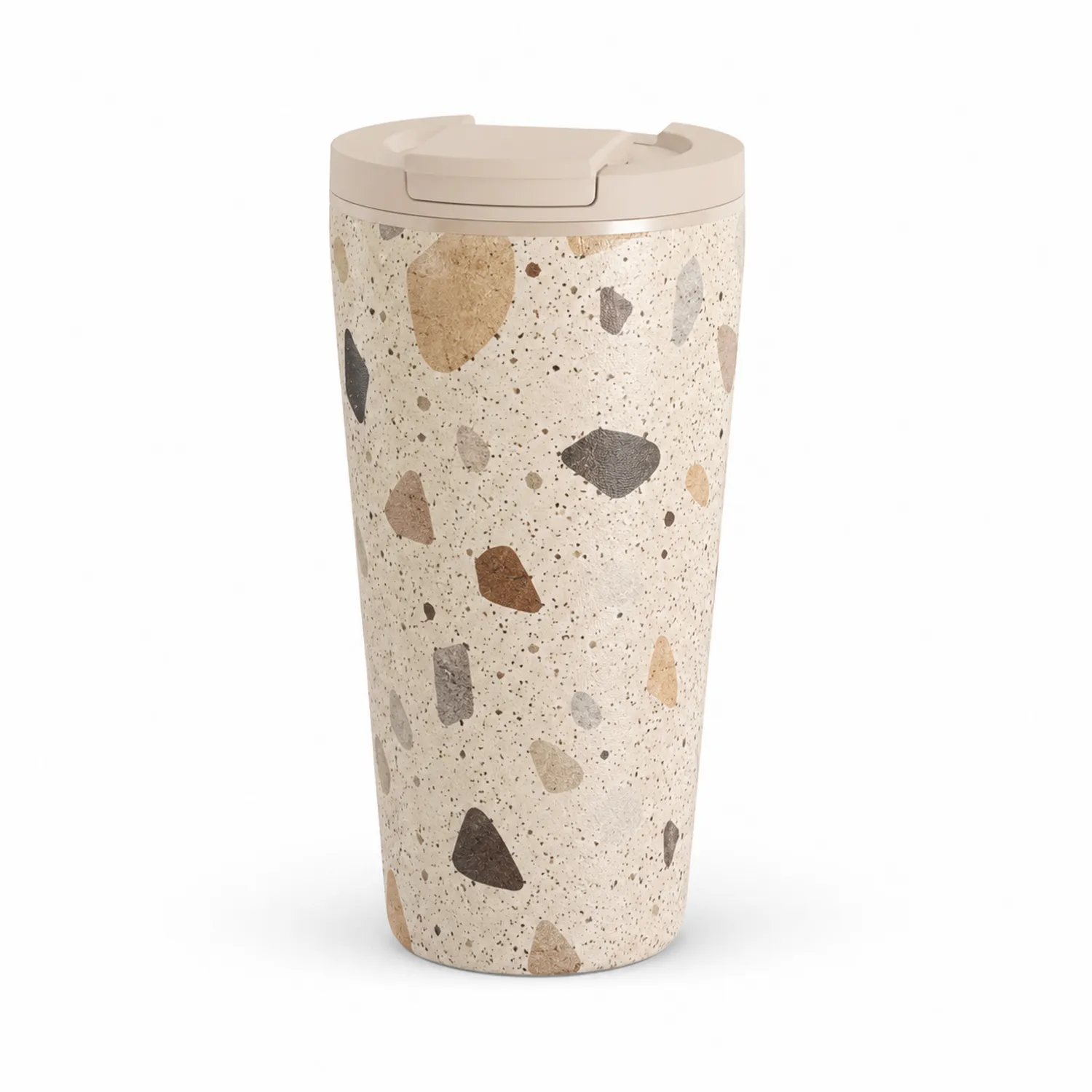 Kubek termiczny Terrazzo 350ml beżowy