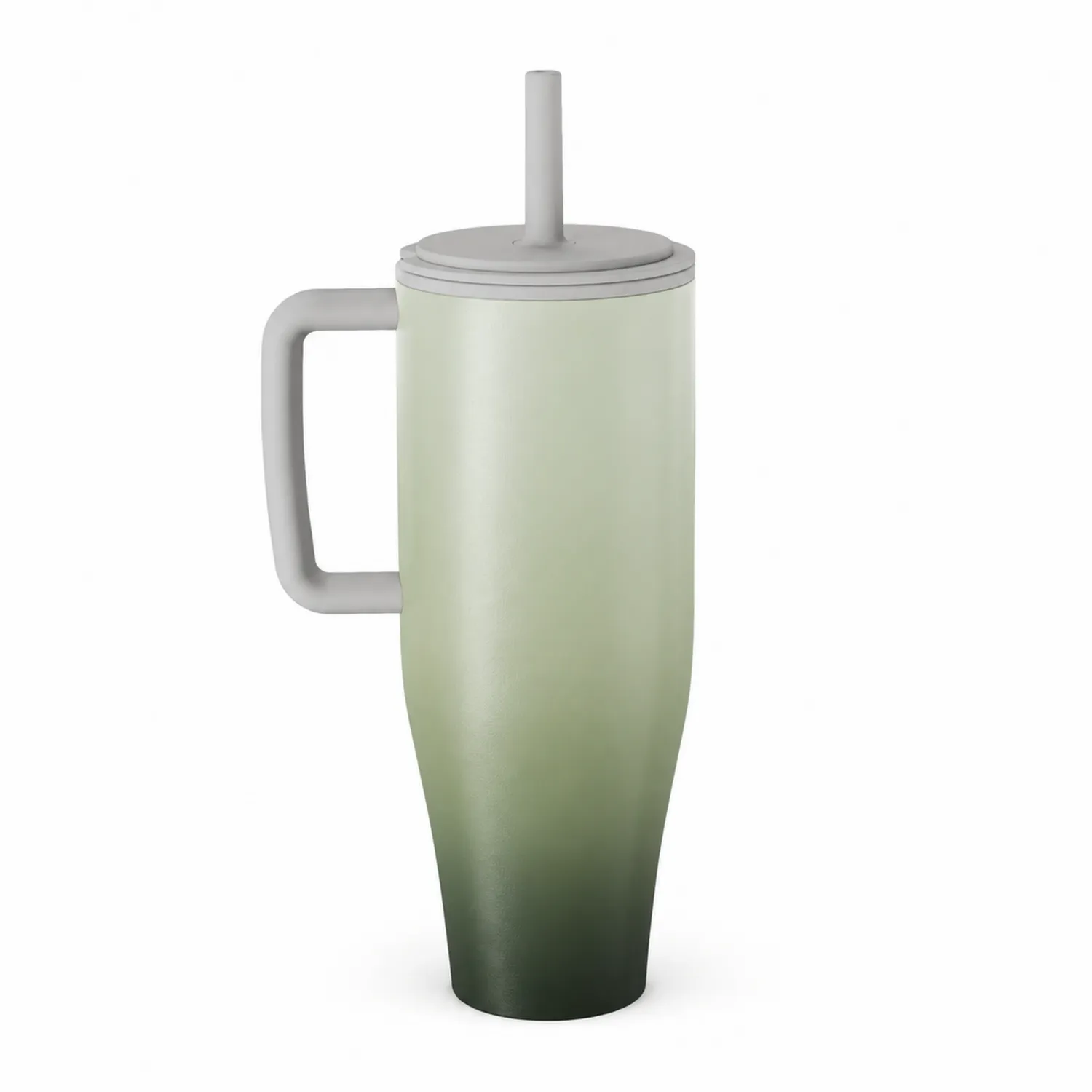 Kubek termiczny z uchwytem 700ml, zielony gradient