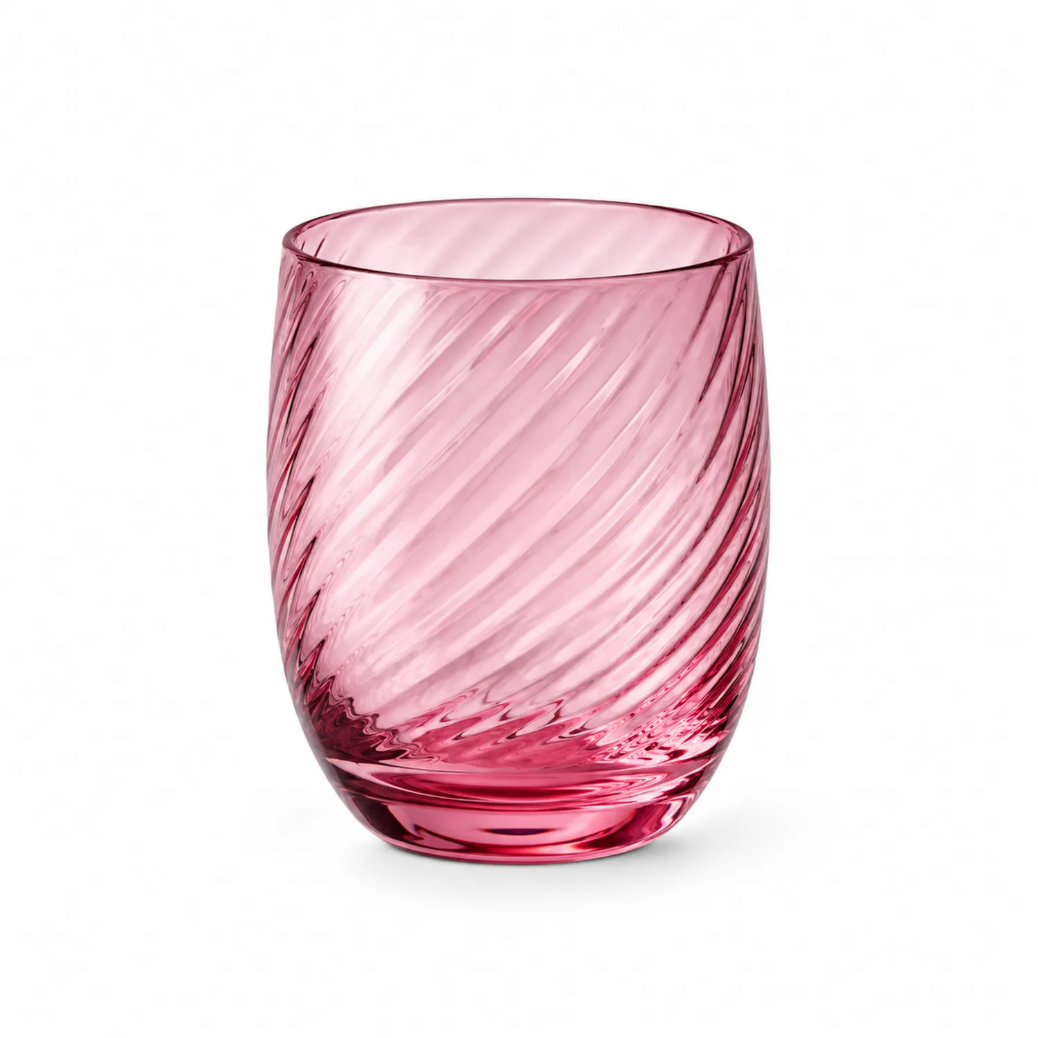 Szklanka spiralna 300ml różowa