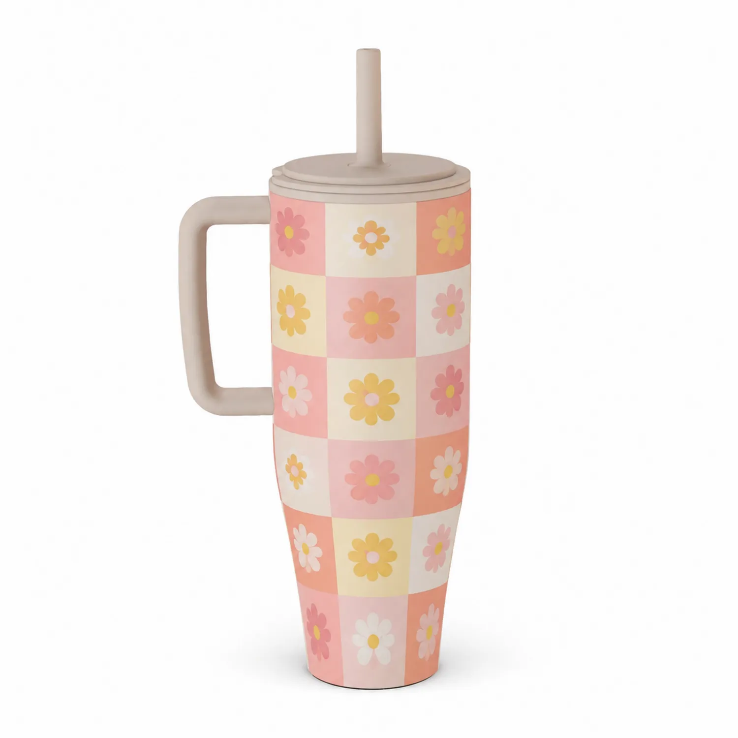Kubek termos z kwiatowym wzorem, 700ml