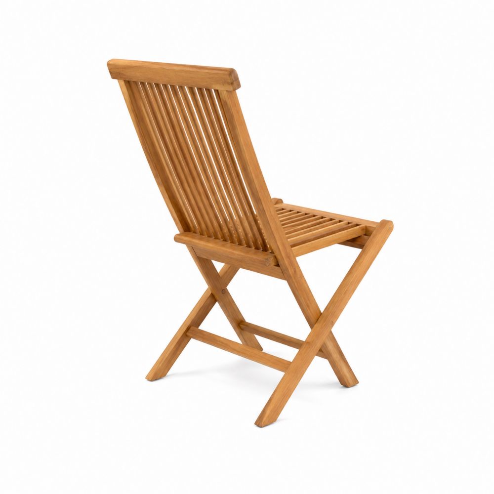 Sedia pieghevole da esterno in legno di teak-Pelvilos