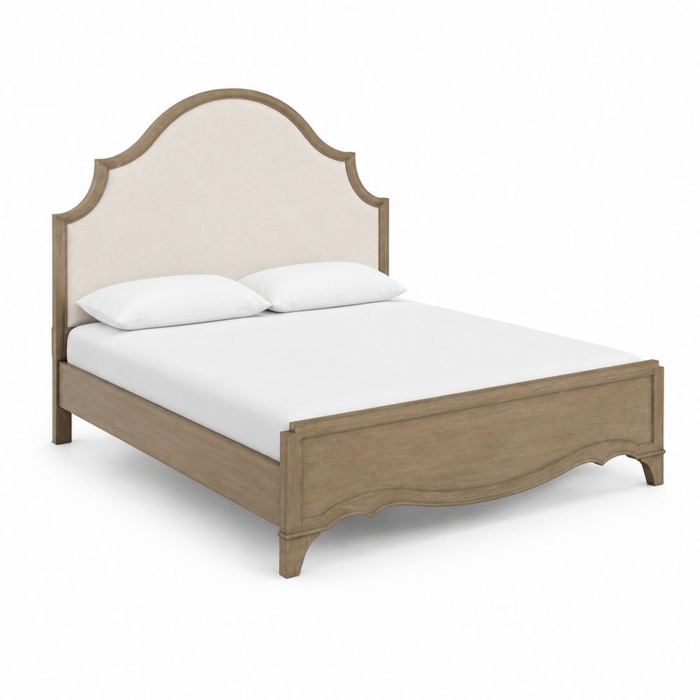 Letto in legno con testiera imbottita 200x160 cm-Pelvilos