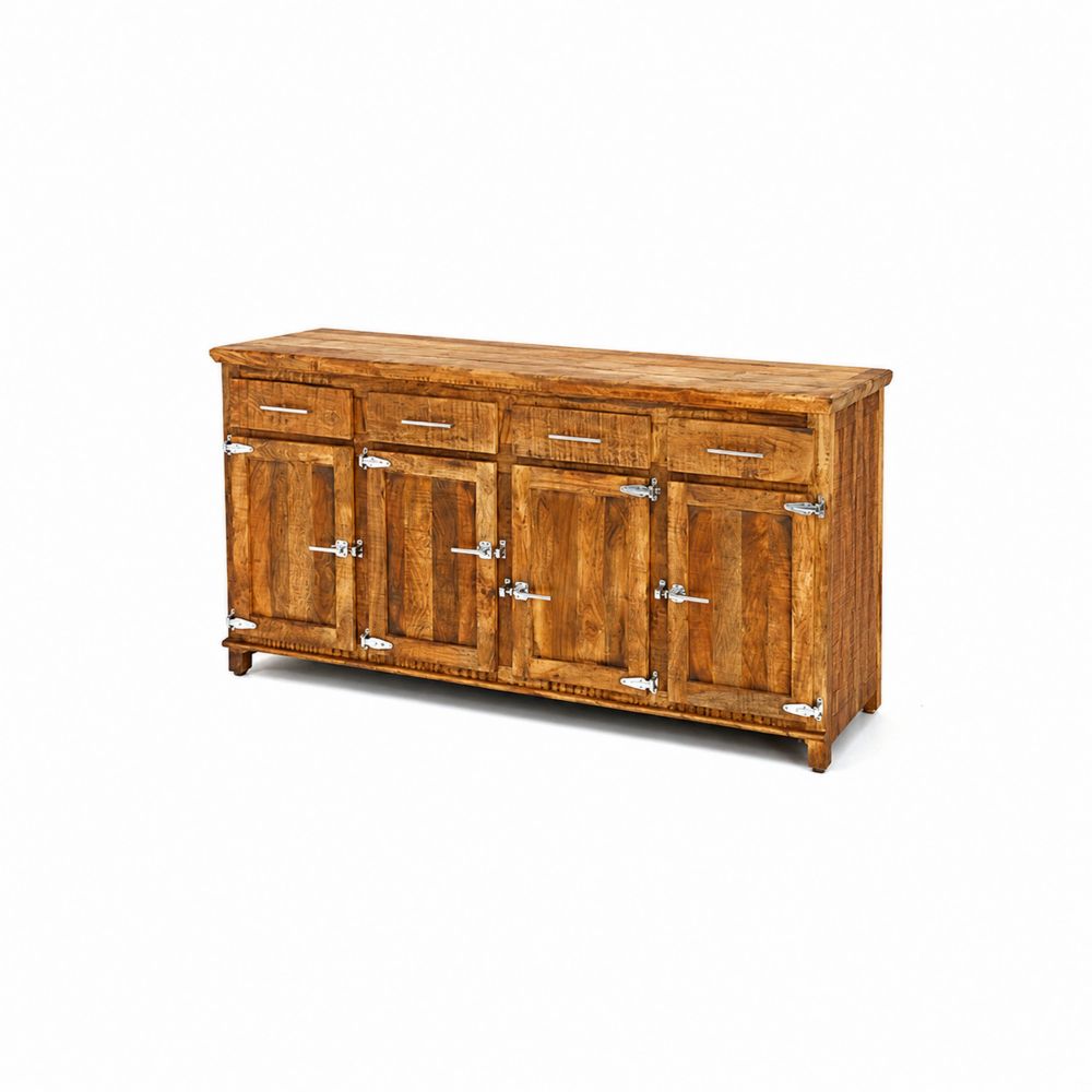 Credenza in legno massello di mango-Pelvilos