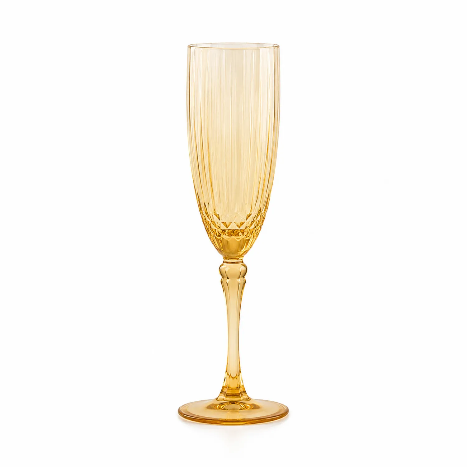 Kieliszek do szampana 180 ml bursztynowy elegancki