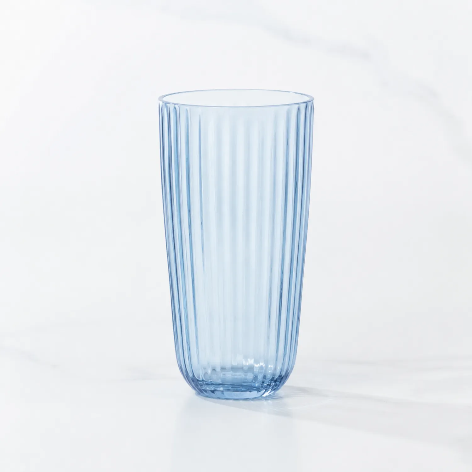 Szklanka Niebieska 350ml z Żłobieniami