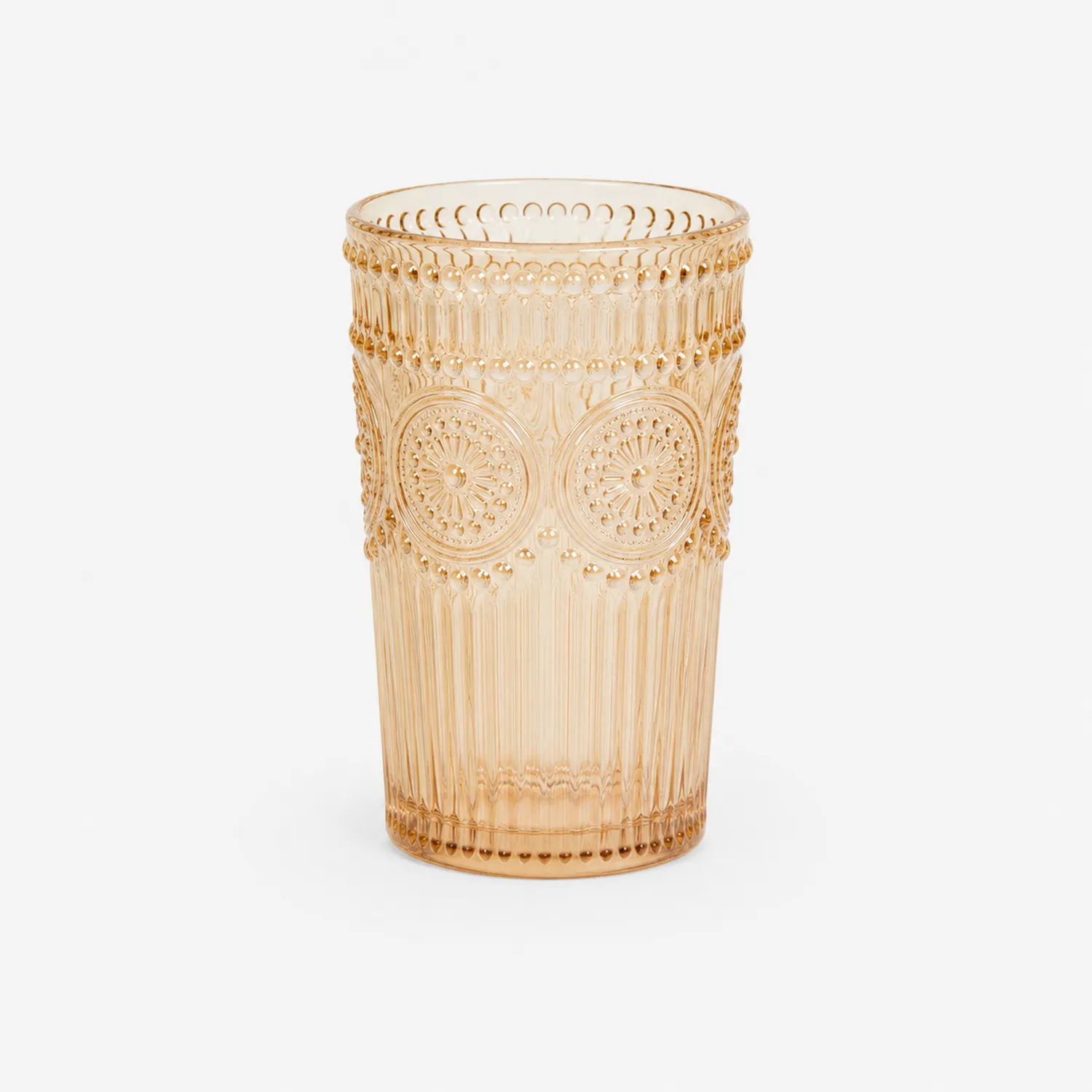 Bursztynowa szklanka ozdobna 250 ml