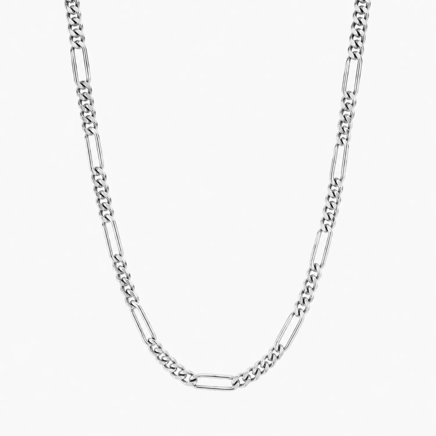 Elegancki srebrny naszyjnik łańcuszkowy 60cm