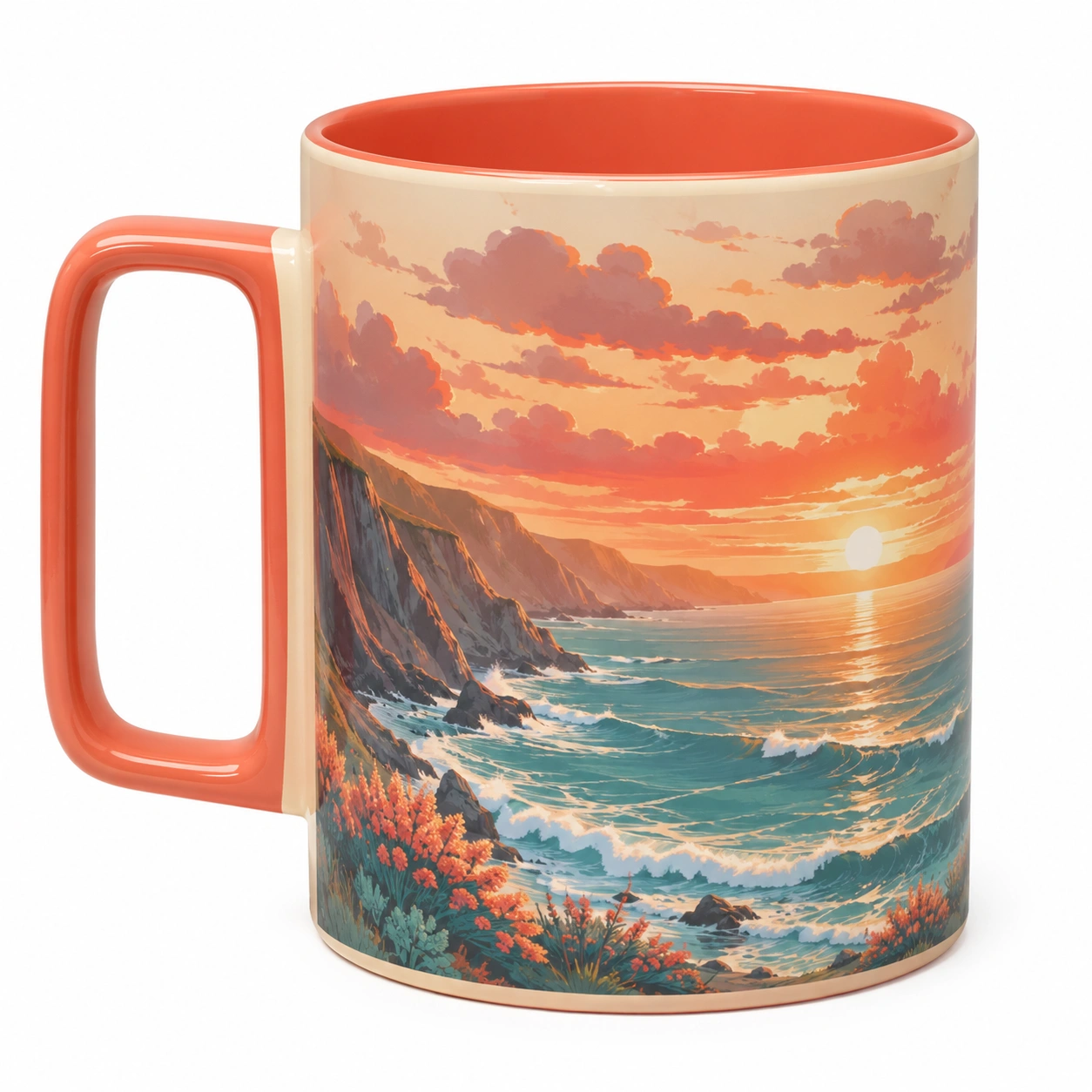 Taza con Paisaje Luminoso