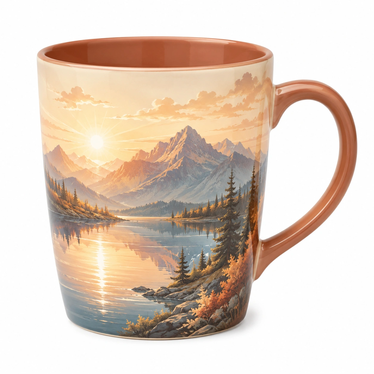 Taza con Paisaje Luminoso