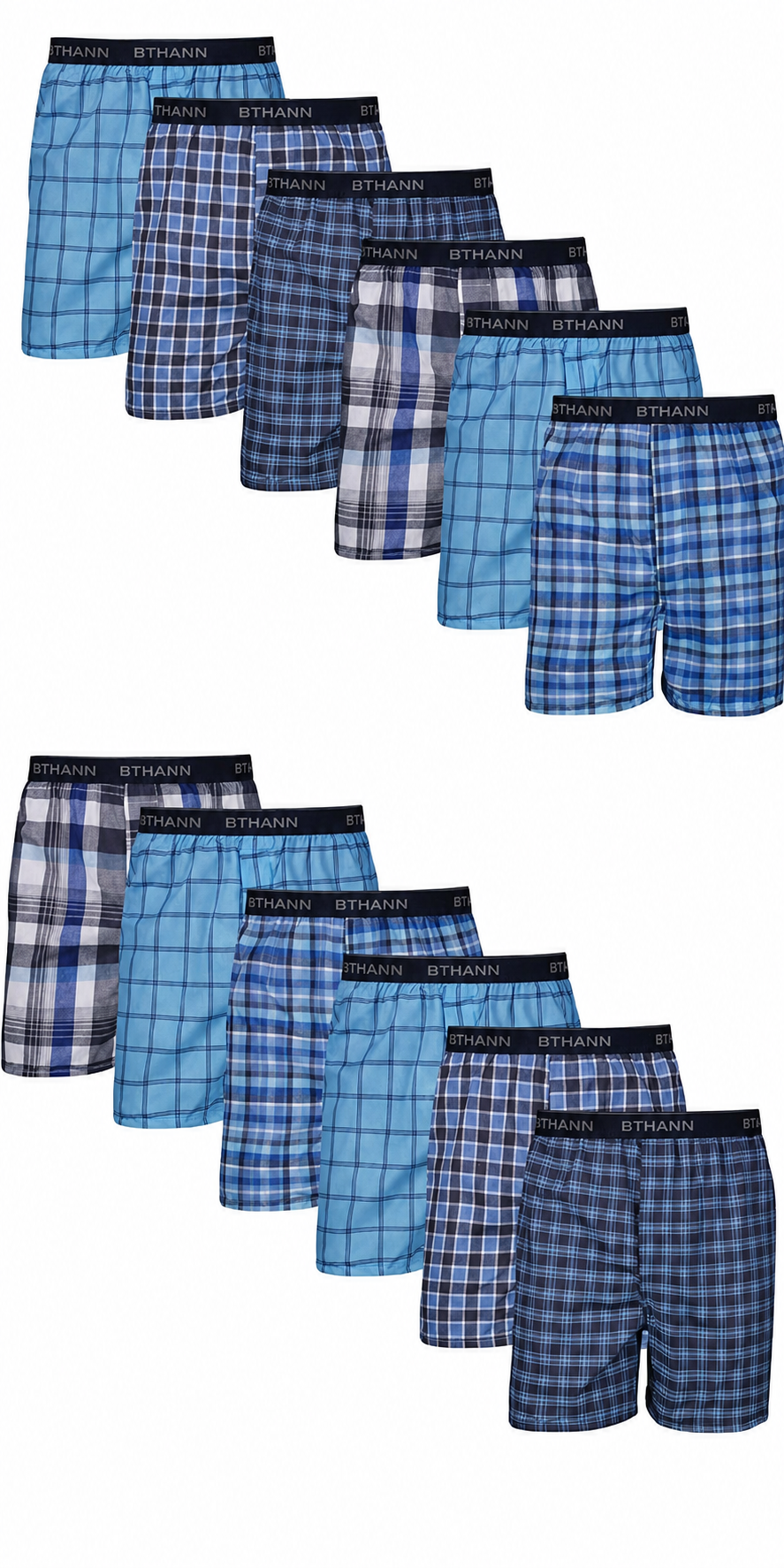 Men's Woven Boxer, 10-PACK / 5-PACK