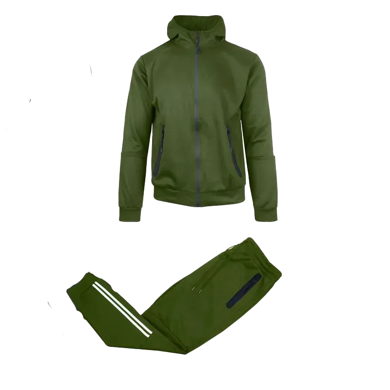 Men’s 5-Piece Fleece Zip Hoodie & Jogger Sets- 2 Full Sets