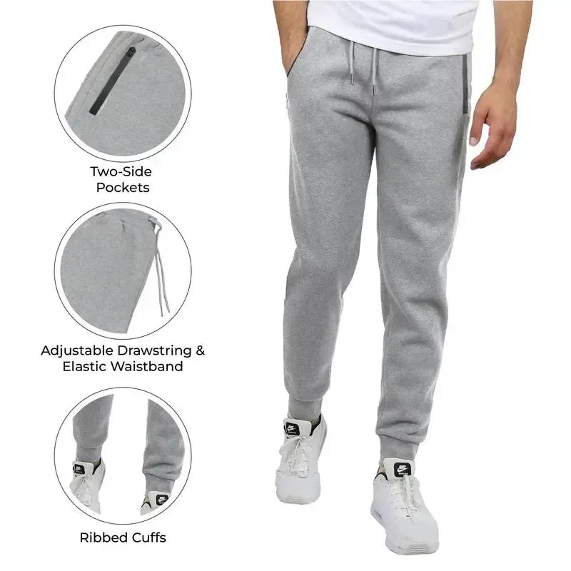 Men’s 5-Piece Fleece Zip Hoodie & Jogger Sets- 2 Full Sets