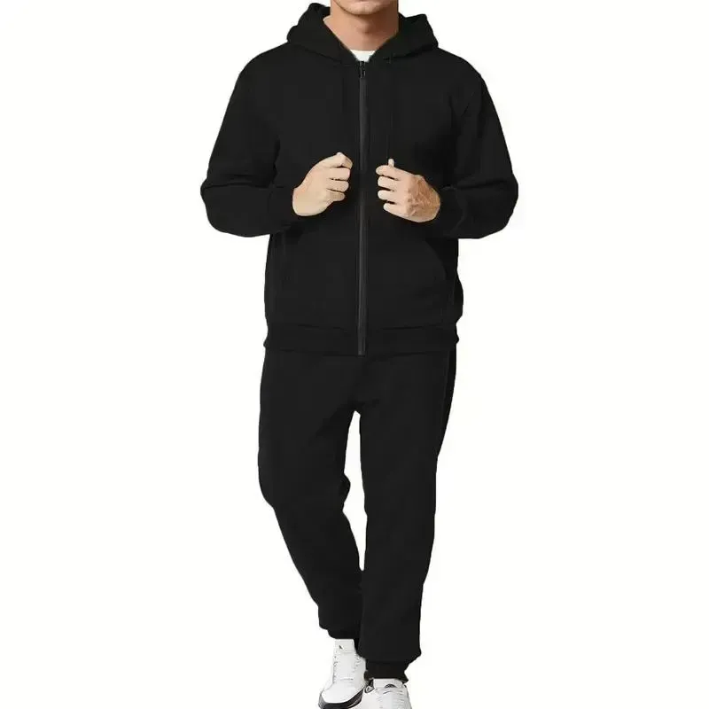 Men’s 5-Piece Fleece Zip Hoodie & Jogger Sets- 2 Full Sets
