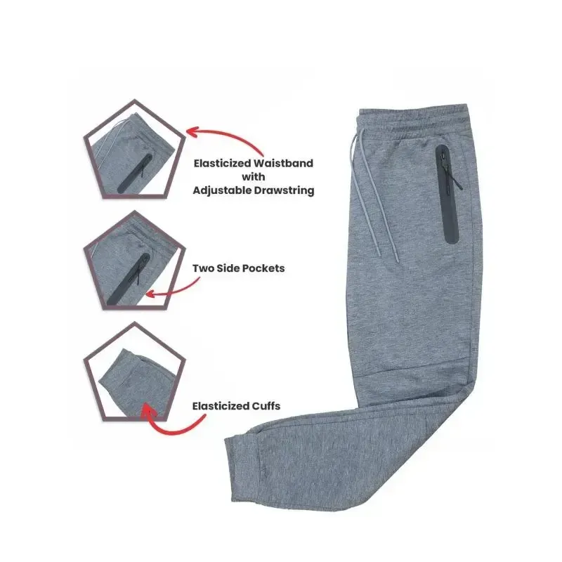 Men’s 5-Piece Fleece Zip Hoodie & Jogger Sets- 2 Full Sets