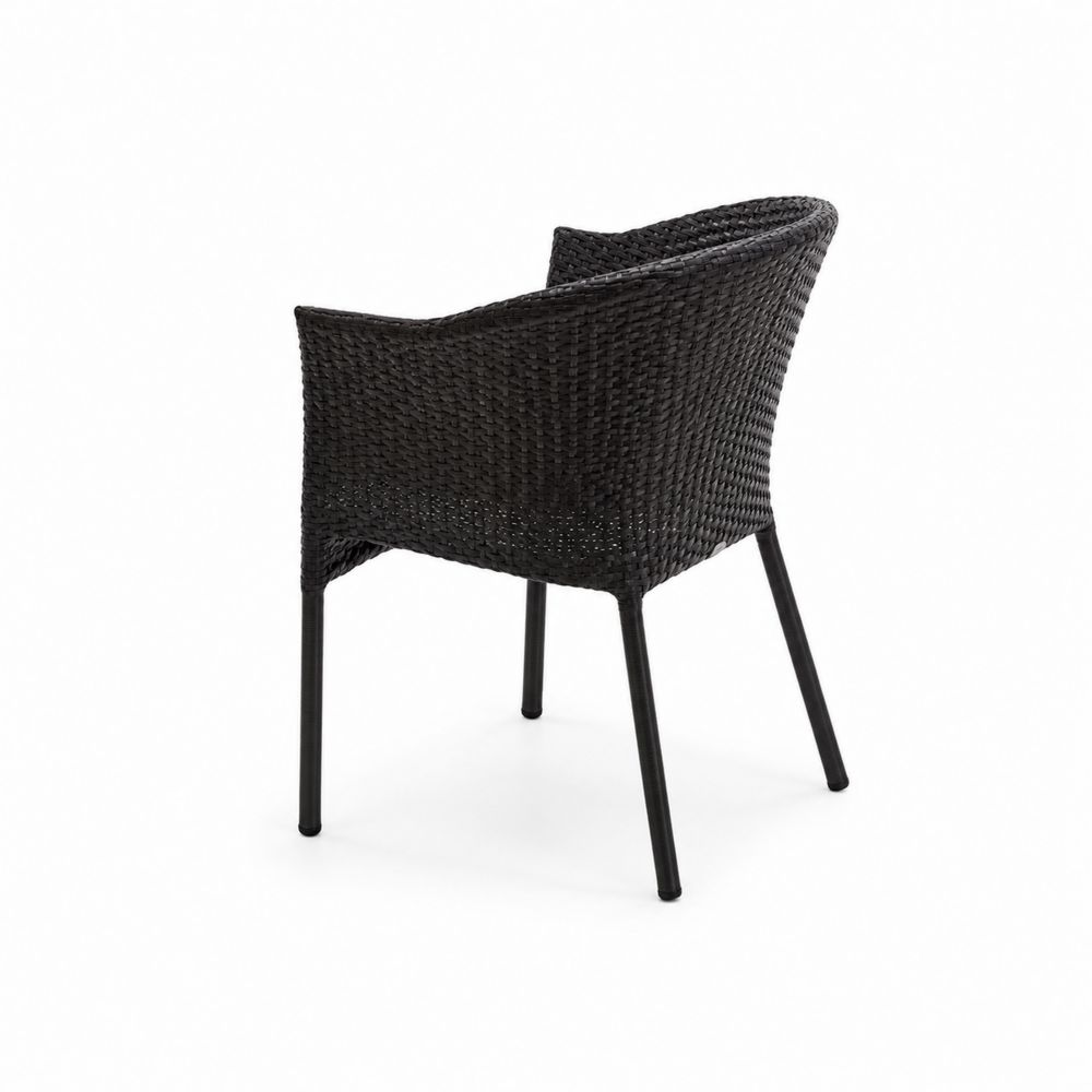 Sedia in Rattan Sintetico con Gambe in Acciaio