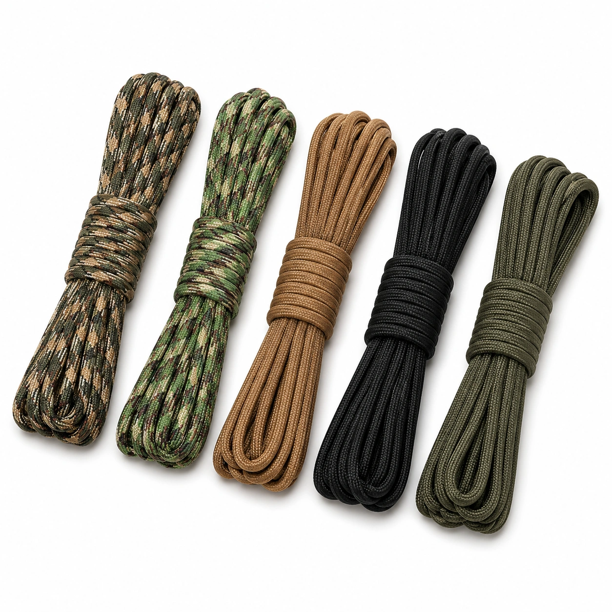 Paracord Set Tarnfarben 5er Pack-Roomorax