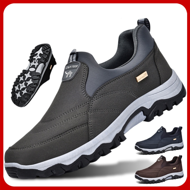 💥Hot sale💥 Men's Comfortable Breathable Orthopedic Leather Walking Hiking Shoes