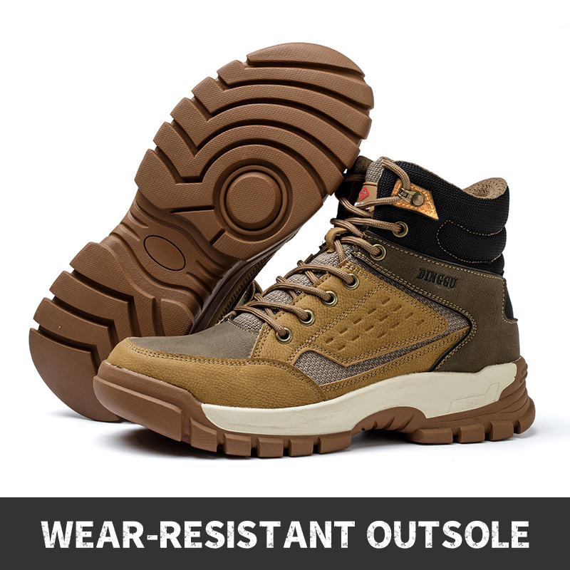 ForgeShield: Steel Toe Outdoor Work Boots – Tough Leather, Kevlar Protection, Built for Impact