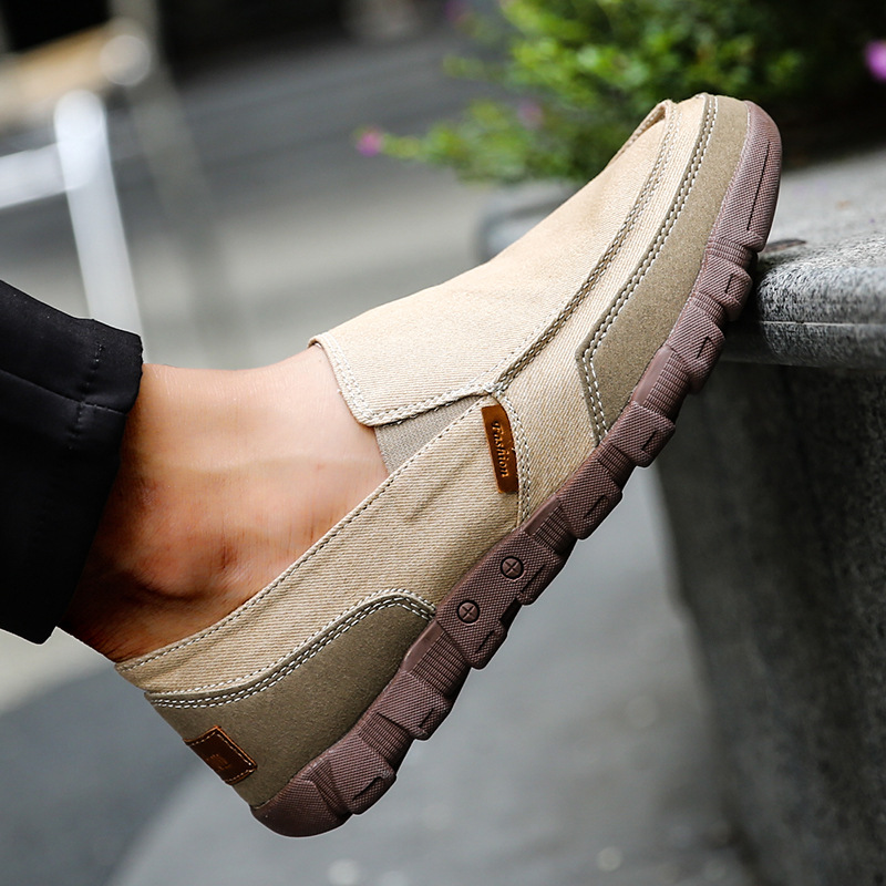 Men Denim Canvas Walking Shoes