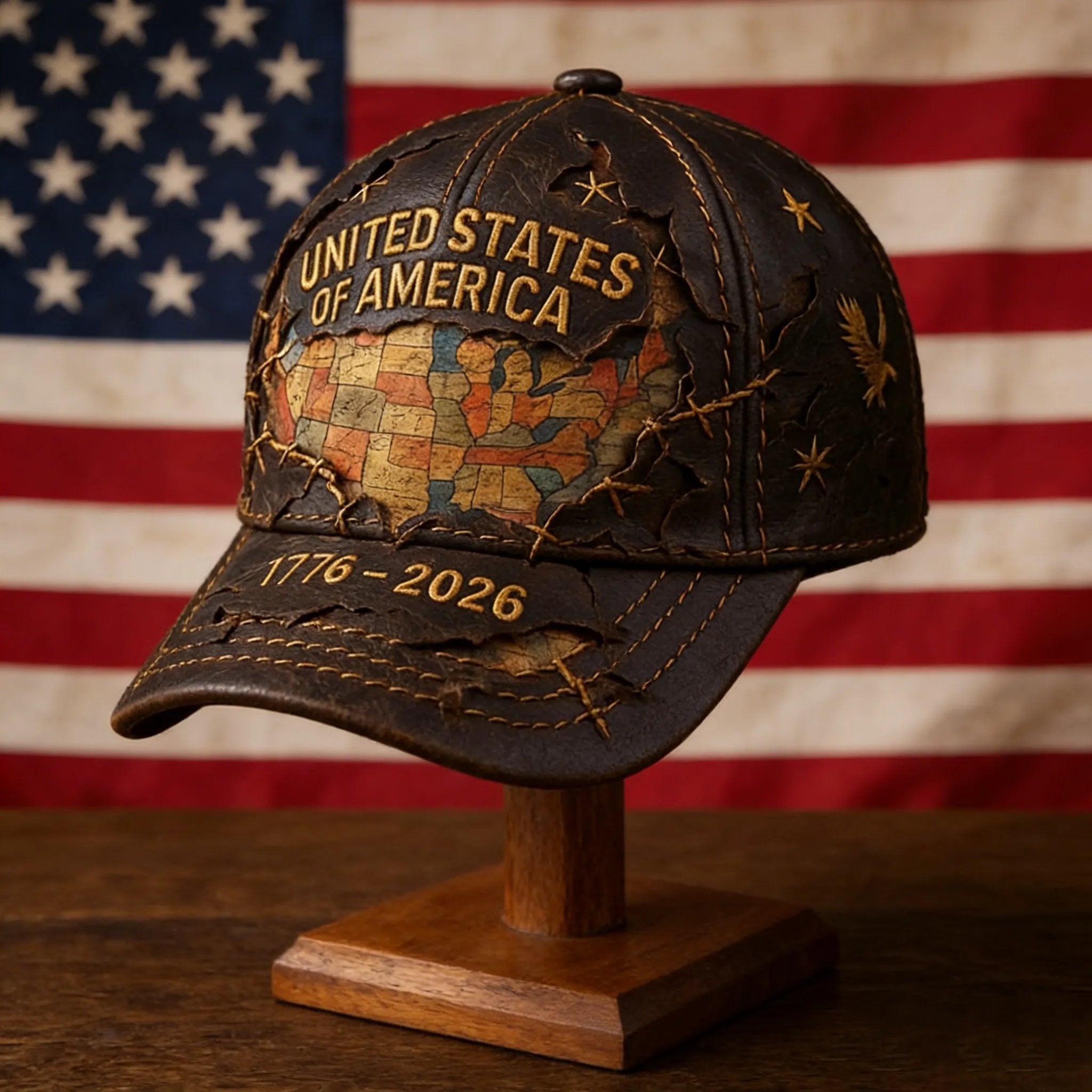 🏆 75K+ SOLD! 🔥US 250th Anniversary Printed Casual Hat
