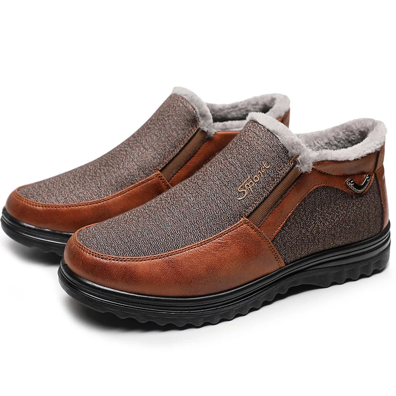 Men's Winter Fleece Warm Comfortable  Orthopedic Loafers
