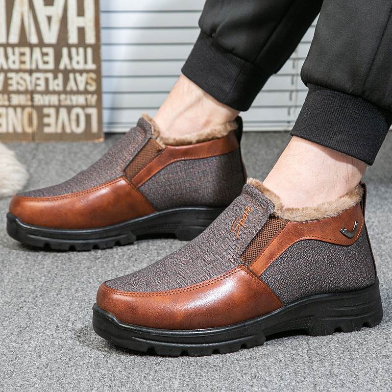 Men's Winter Fleece Warm Comfortable  Orthopedic Sneakers