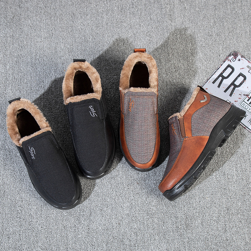 Men's Winter Fleece Warm Comfortable  Orthopedic Sneakers