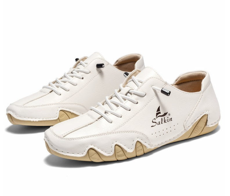 2026 Leather Casual Shoes Sneakers for Men Comfortable Summer Walking Designer Loafers Moccasin New In Luxury Sports Shoes