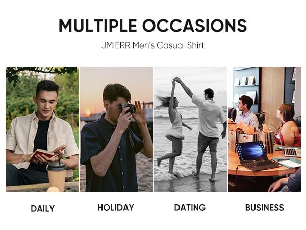 ⚡Hot Sales 49% OFF🔥Mens Muscle Fit Dress Shirts Casual Button Down Shirt Short Sleeve Wrinkle-Free Shirts