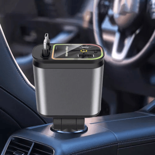 120W 4-in-1 Car Phone Charger with Starlight