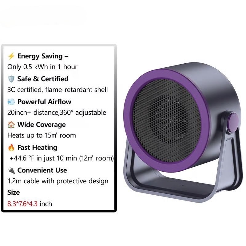 2026 Portable Heater – Outdoor & Desktop Mini Radiator