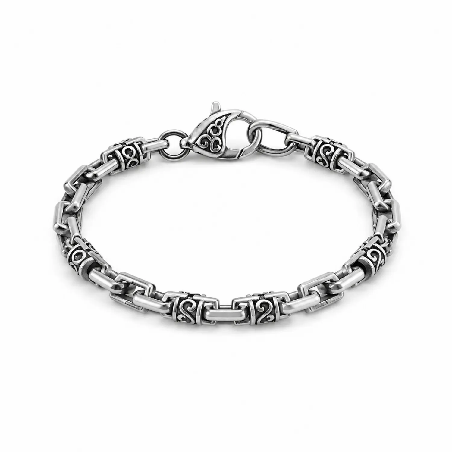 Herren Armband Kettenglieder Versilbert 21 cm-Novtidorix