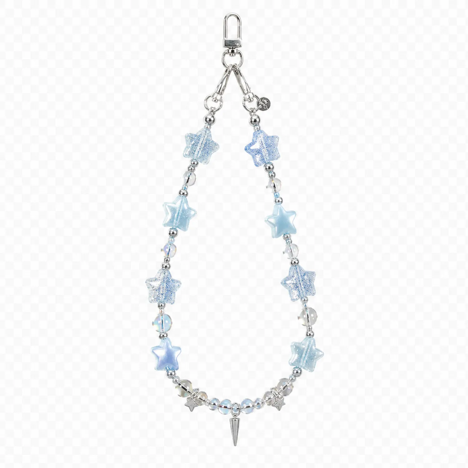 Handykette mit blauen Sternanhängern-Novtidorix