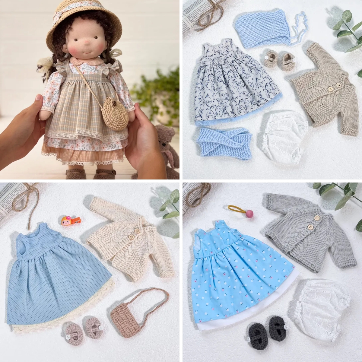 Handmade Waldorf Doll | Choose Any 3 Outfits | Jogujos