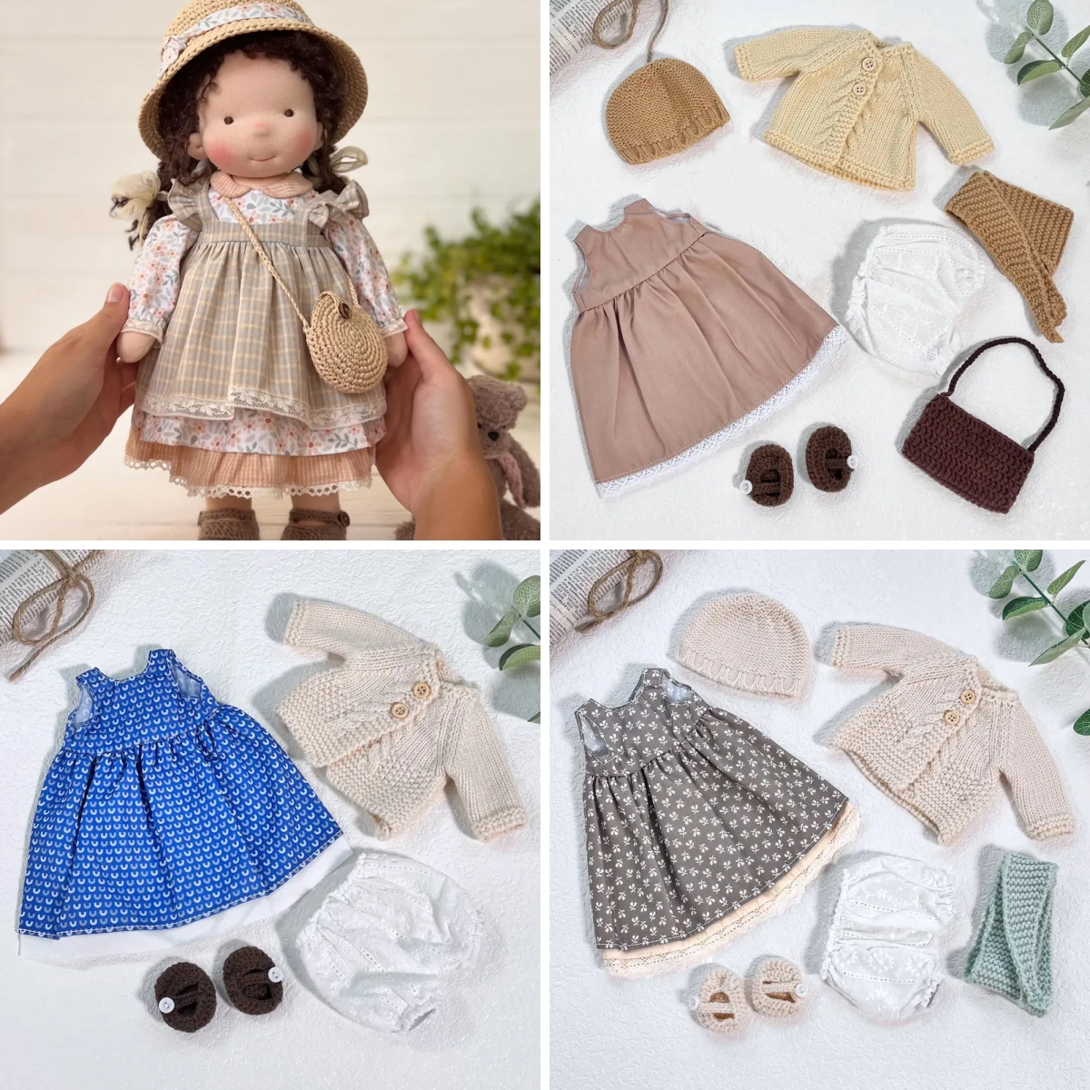 Handmade Waldorf Doll | Choose Any 3 Outfits | Jogujos