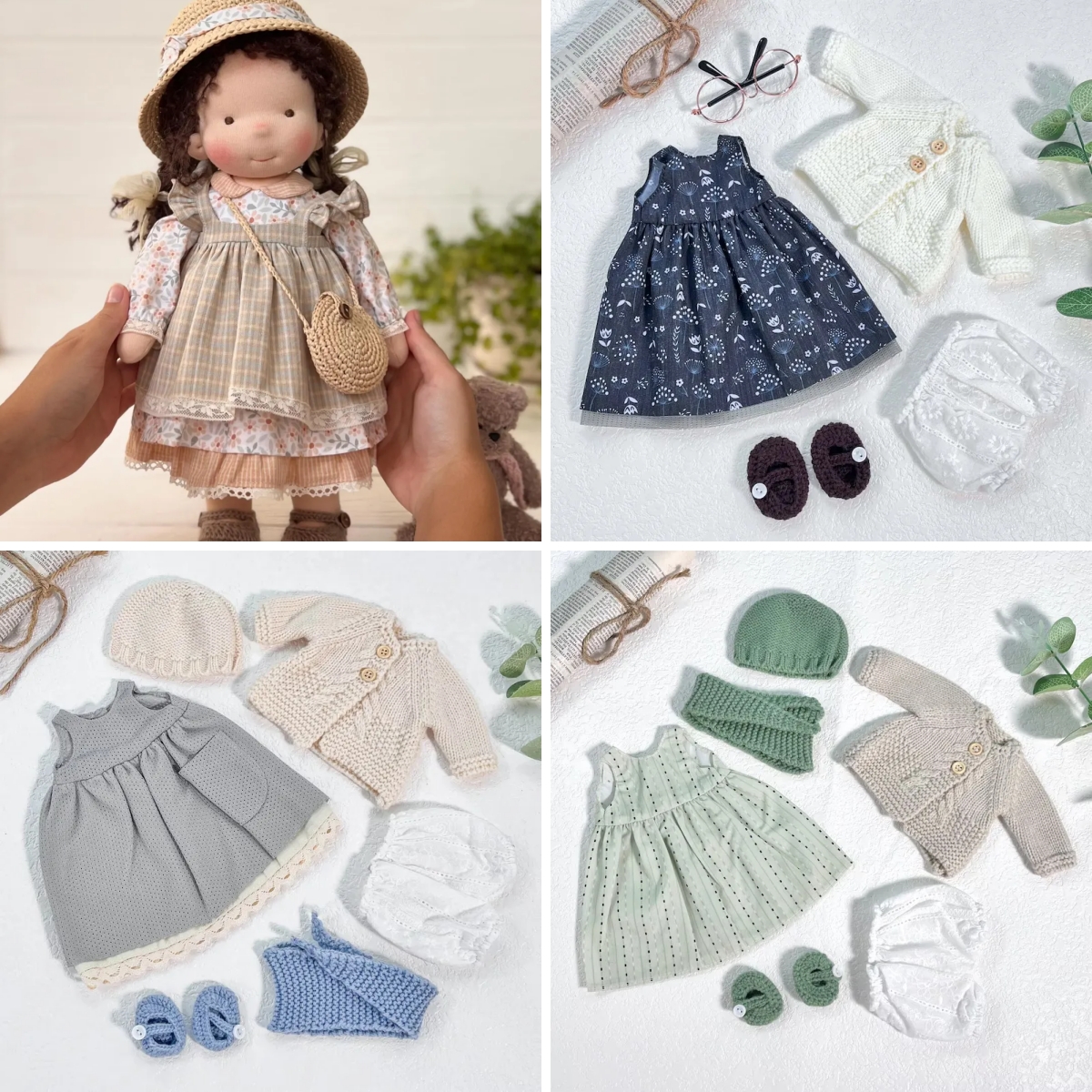 Handmade Waldorf Doll | Choose Any 3 Outfits | Jogujos
