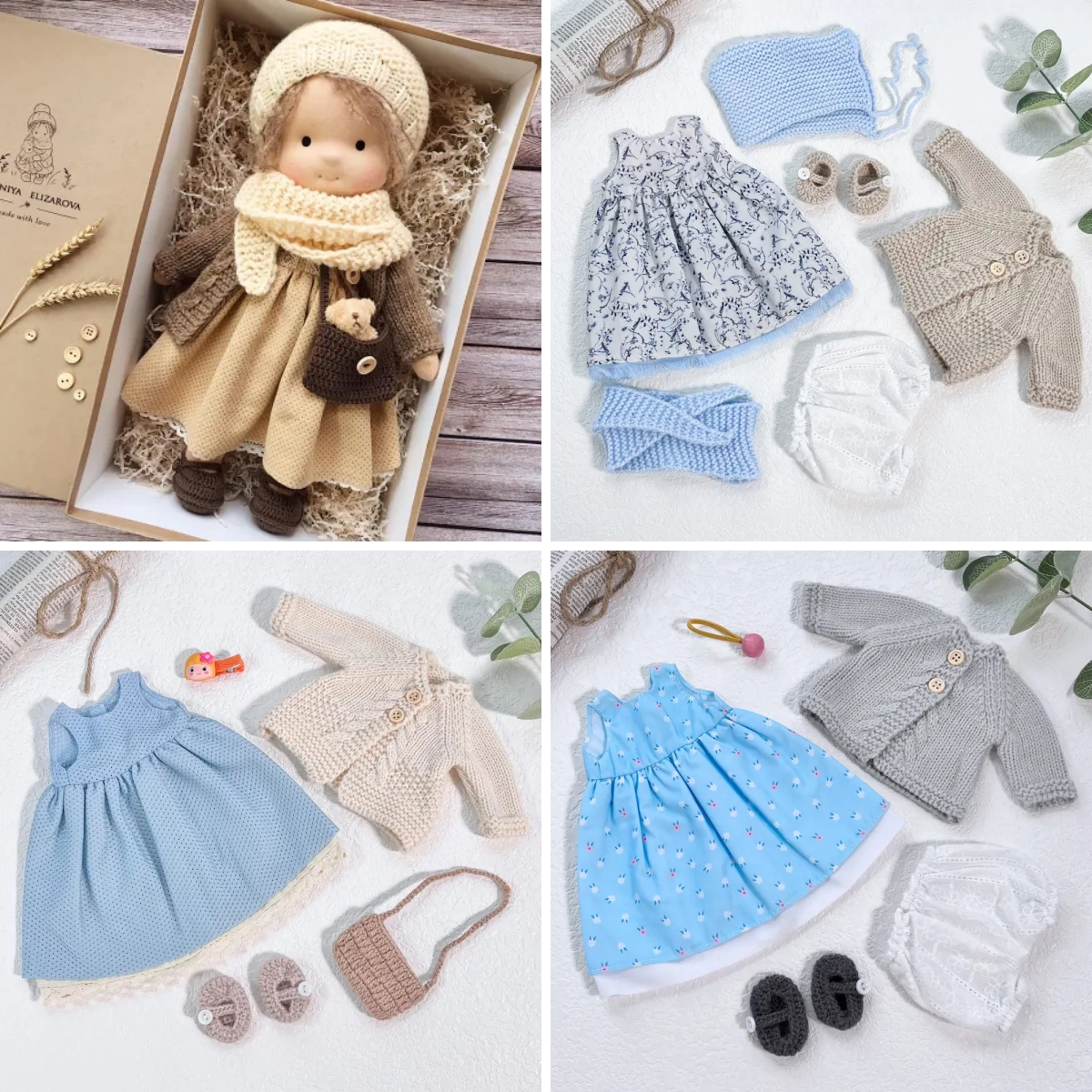 Handmade Waldorf Doll | Choose Any 3 Outfits | Jogujos