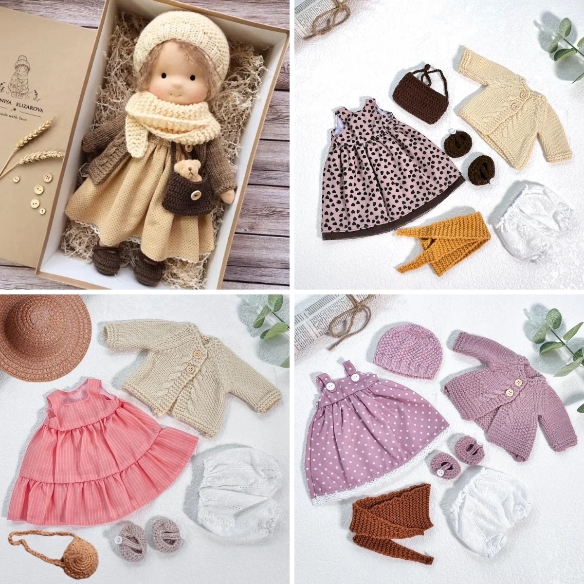 Handmade Waldorf Doll | Choose Any 3 Outfits | Jogujos