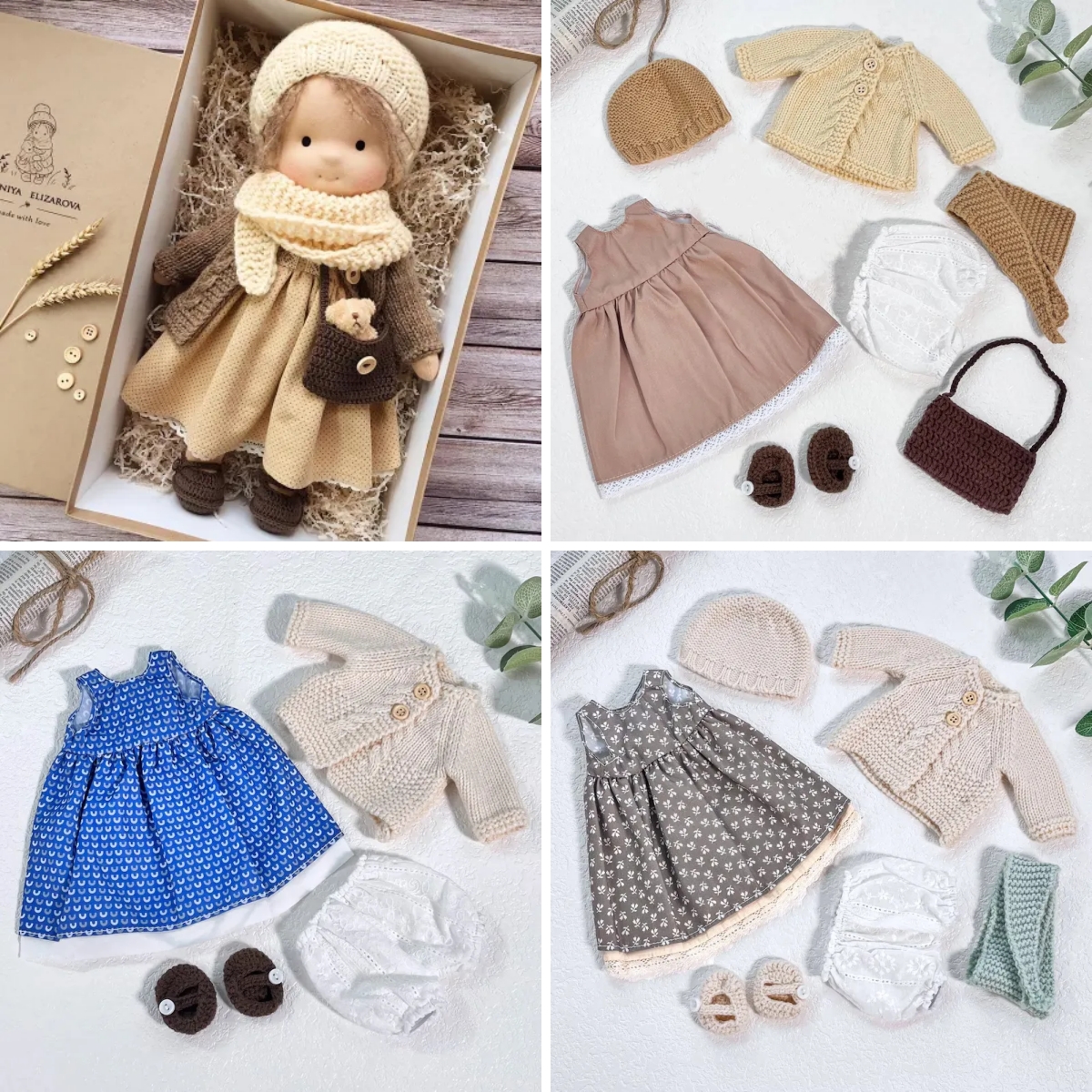Handmade Waldorf Doll | Choose Any 3 Outfits | Jogujos