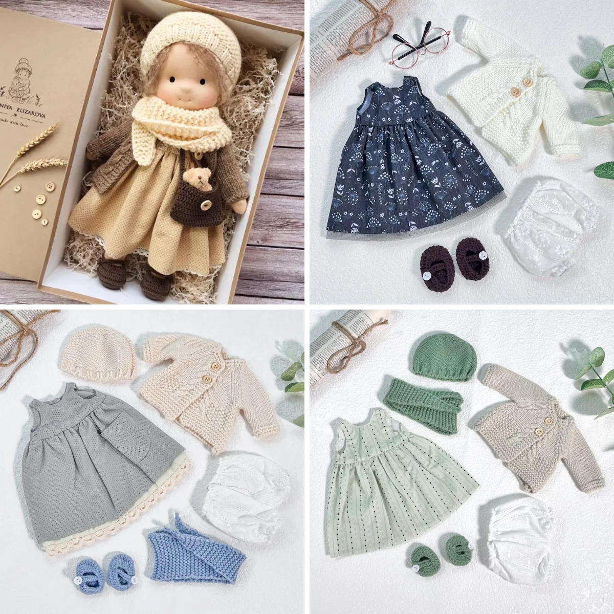 Handmade Waldorf Doll | Choose Any 3 Outfits | Jogujos