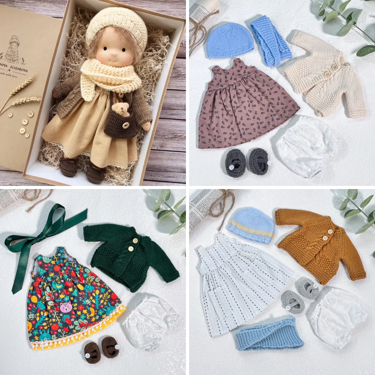 Handmade Waldorf Doll | Choose Any 3 Outfits | Jogujos
