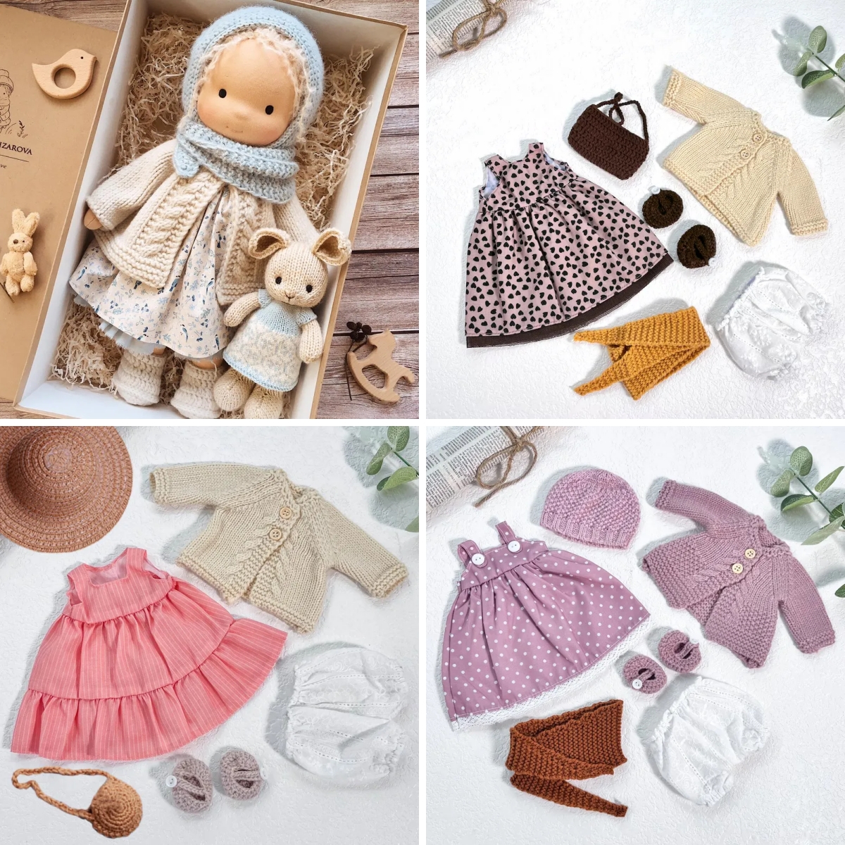Handmade Waldorf Doll | Choose Any 3 Outfits | Jogujos