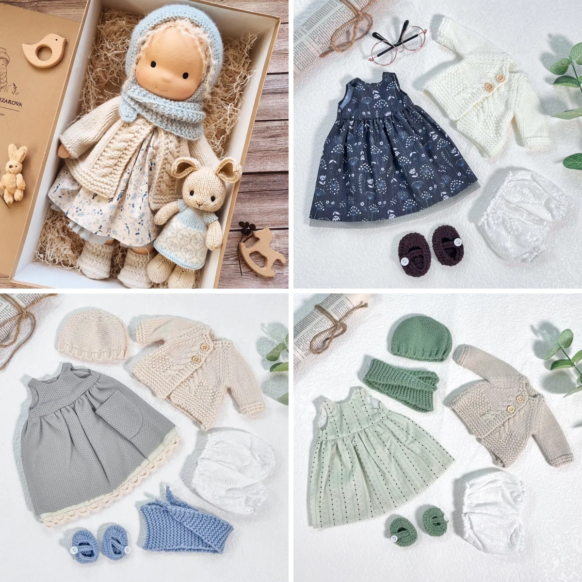 Handmade Waldorf Doll | Choose Any 3 Outfits | Jogujos