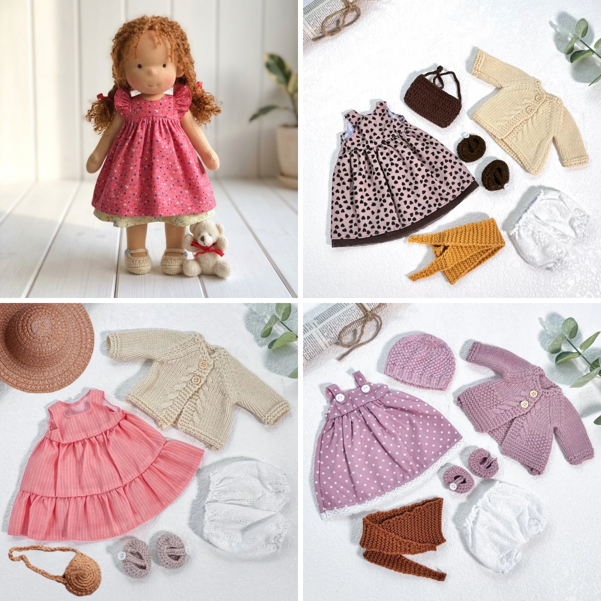 Handmade Waldorf Doll | Choose Any 3 Outfits | Jogujos