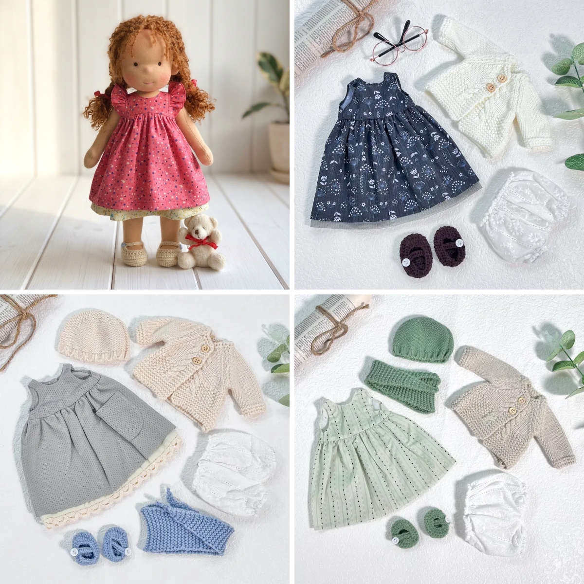 Handmade Waldorf Doll | Choose Any 3 Outfits | Jogujos