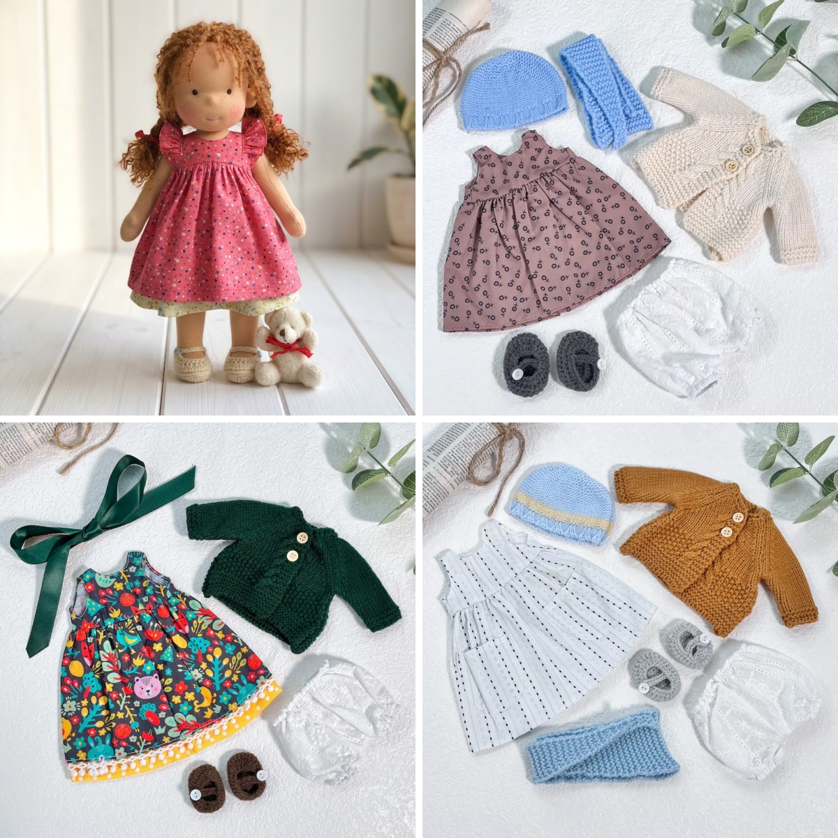 Handmade Waldorf Doll | Choose Any 3 Outfits | Jogujos